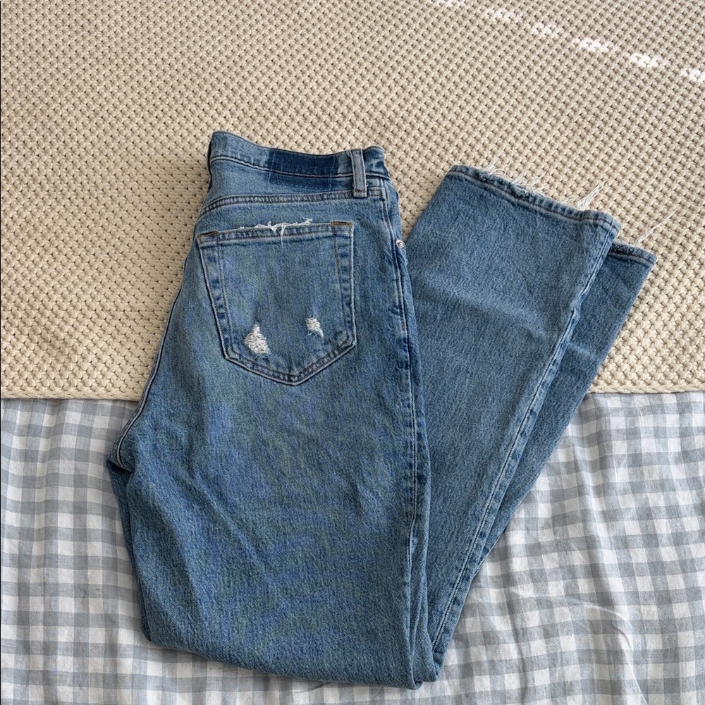 Abercrombie asymmetrical jeans